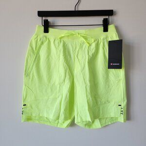 NWT LULULEMON FZAP Neon Yellow License To Train Shorts 7" Linerless Men's Medium